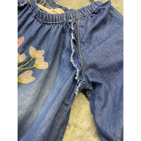 Mimi & Maggie Tranquil Garden Mariposa Denim Dress Baby Girl 3-6 Months - Picture 3 of 12